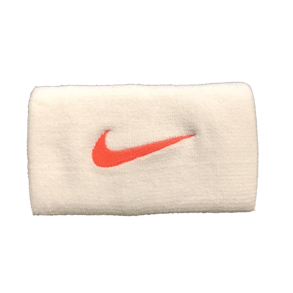 Nike Double Wristband White/Orange - Racketspecialisten.se