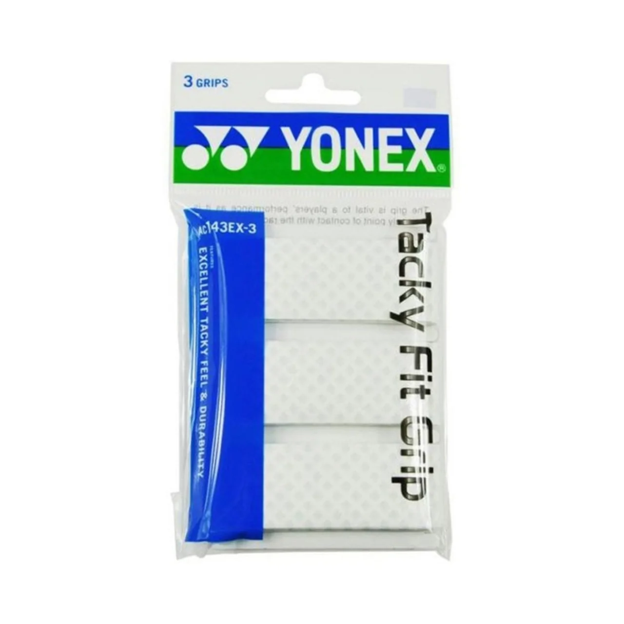Yonex Tacky Fit Grip 3-pack White