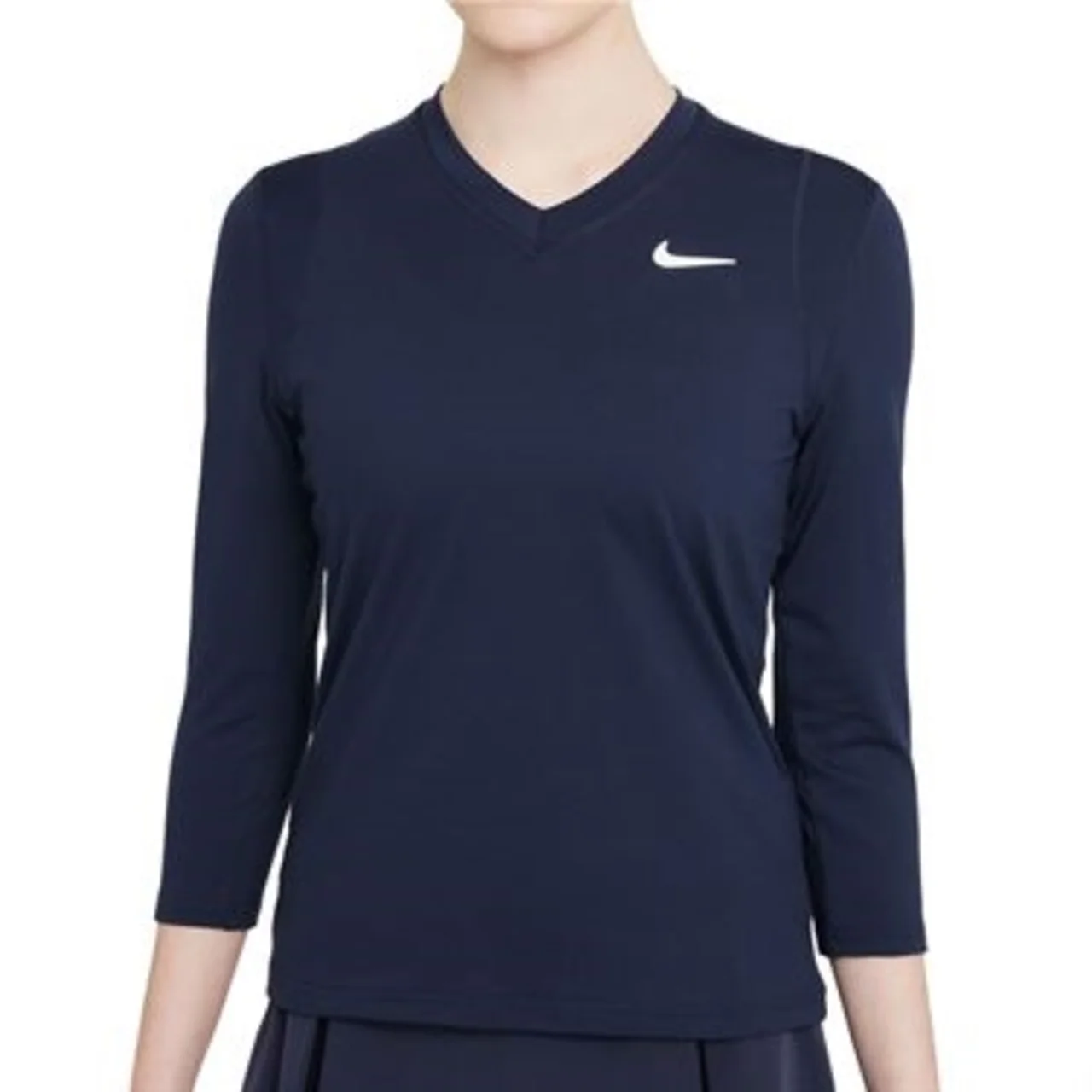 Nike Court Dri-Fit Victory 3/4 Sleeve Top Navy