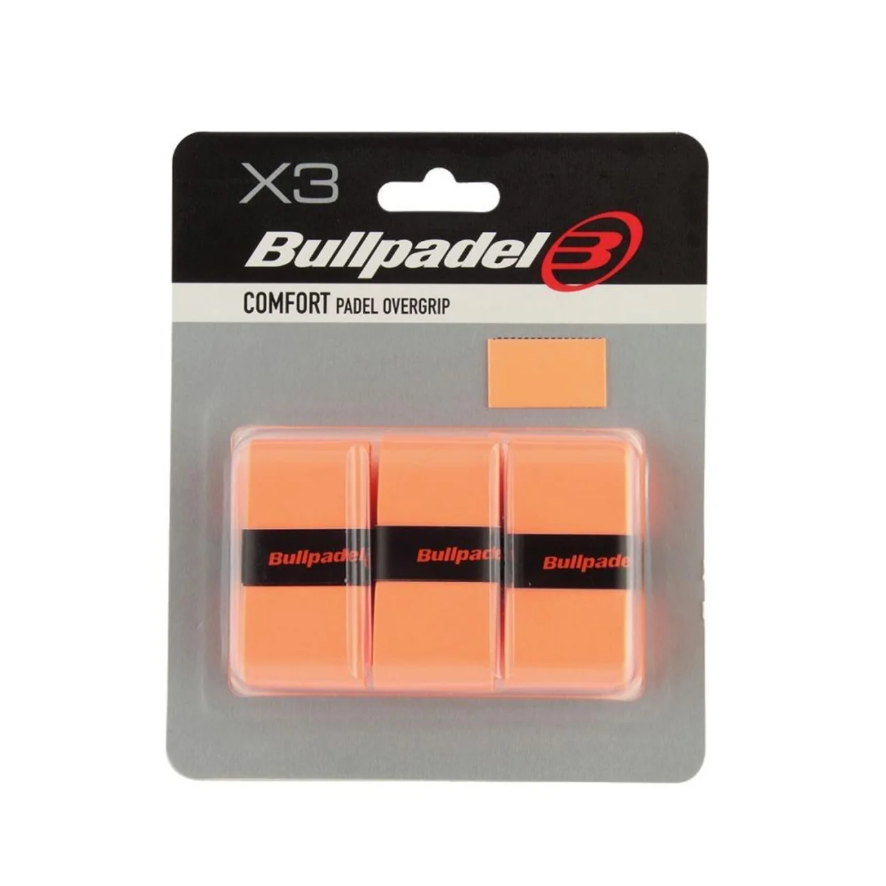 Bullpadel Pro Overgrip Comfort 3-pack Neon Orange