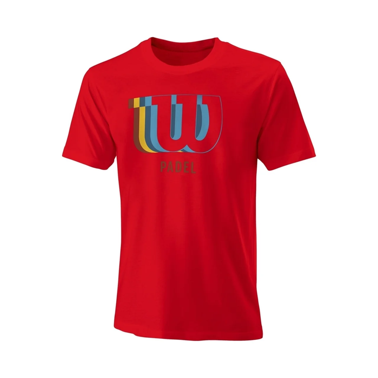 Wilson Mens Padel Blur Tech T-shirt Red
