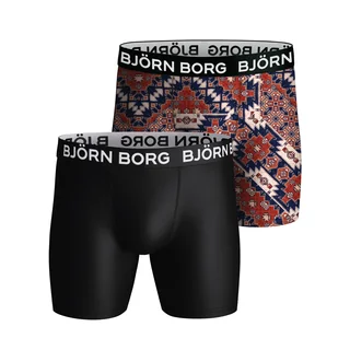 Björn Borg Performance Shorts  Black/Print 2-pack